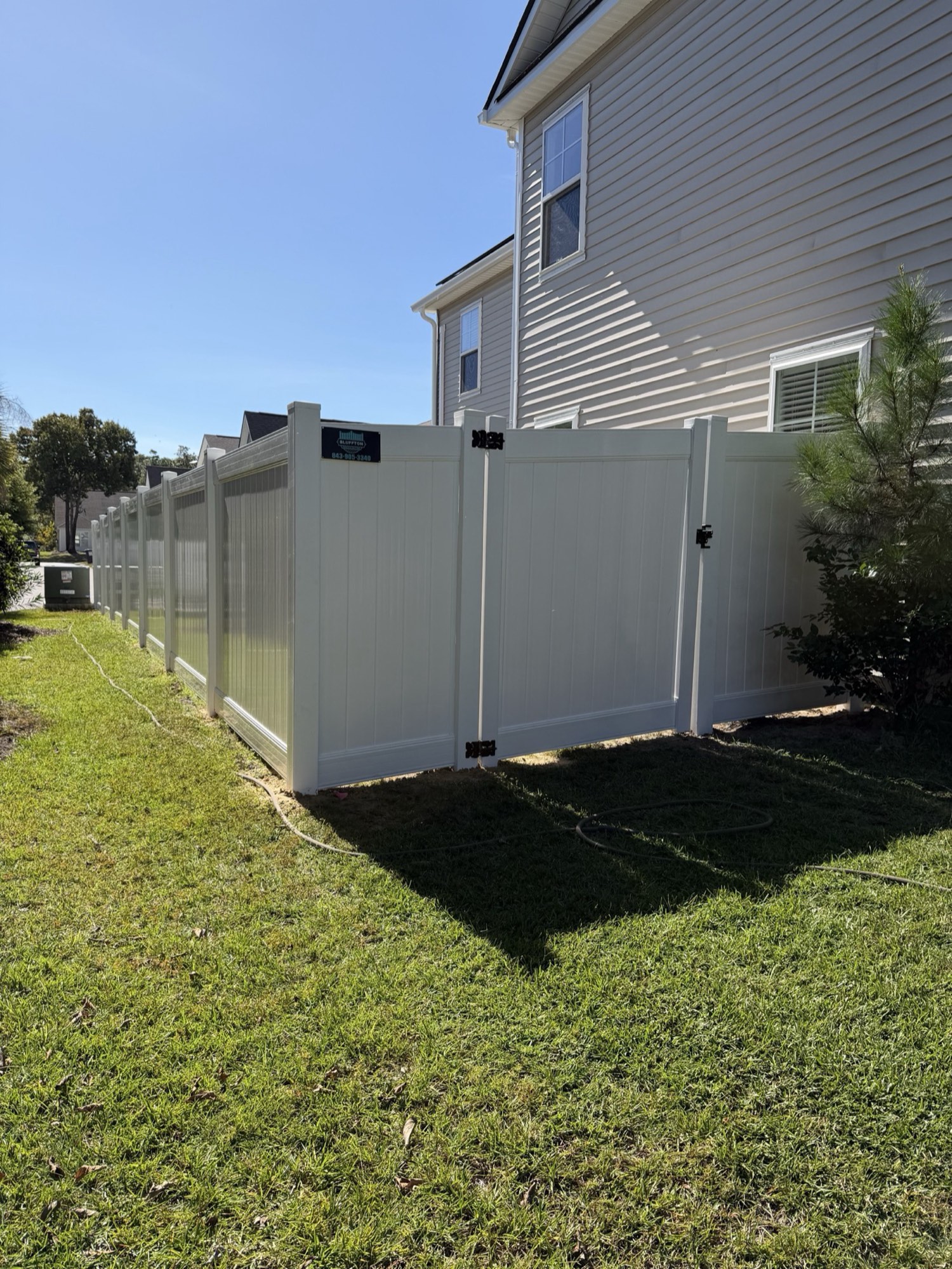 Bluffton's Trusted Vinyl Fence Company project, Bluffton Fence & Gutter